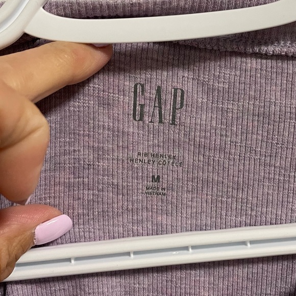Gap thermal Henley size M in soft heathered purple - Picture 6 of 6